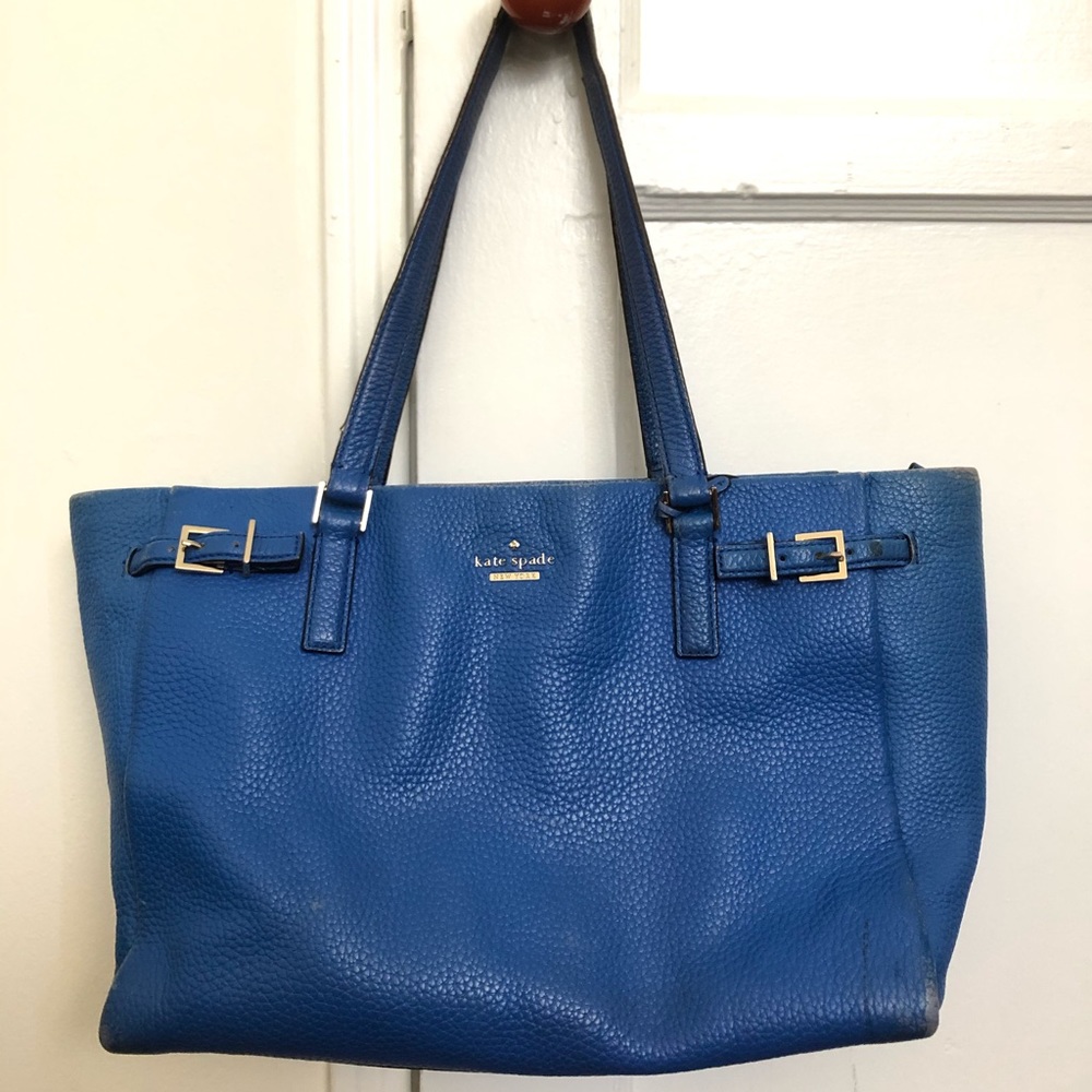 Kate Spade New york leather blue shoulder bag